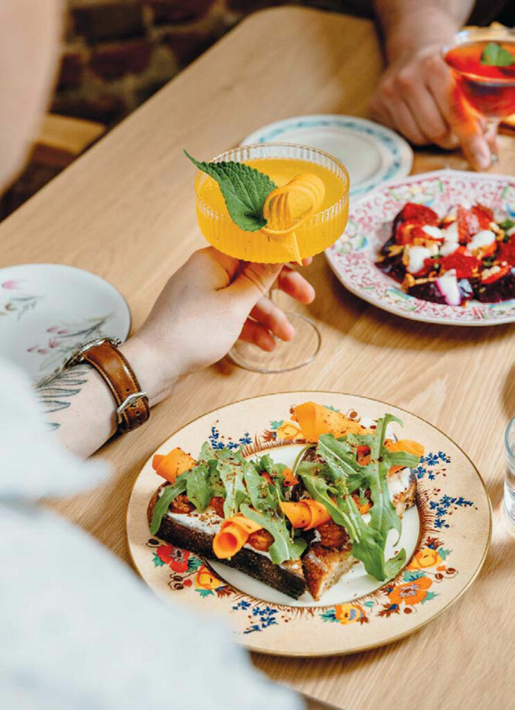 Plate of food from Passerine restaurant