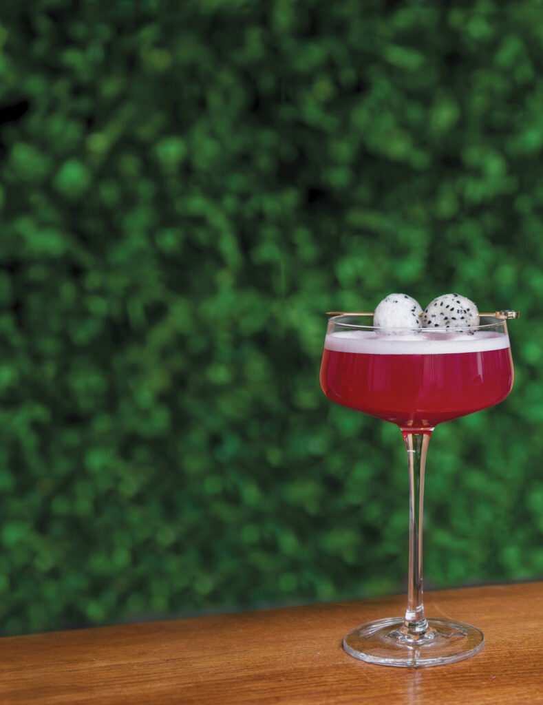 Dragon's Blush zero-proof cocktail from Tonic by Green Vida